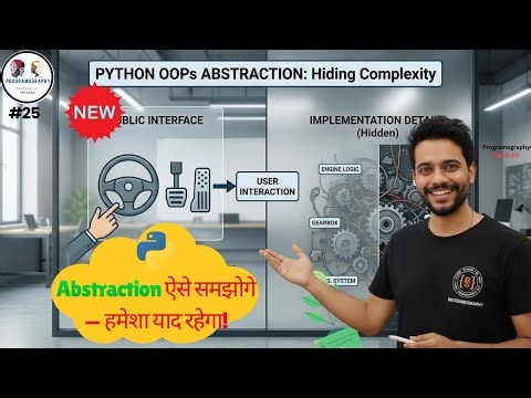 Abstraction Python OOPS Explained Simply | Beginners Friendly #25