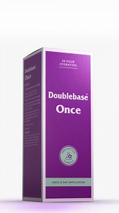 Our newest formulation keeps dry skin hydrated for 24-hours, applied just once a day. | Doublebase