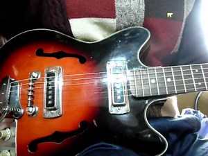 Teisco EP-2L Semi Acoustic Guitar Japan Vintage Mid 60's