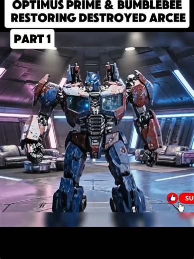 Optimus Prime & Bumblebee Restoring Destroyed Arcee #CapCut #optimusprime #bumblebee #restorationvideos #arcee