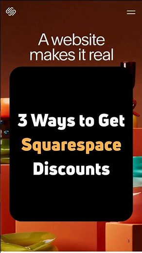 Need a Squarespace Discount? 👀 Coupon & Promo Codes Inside! #shorts #ytshorts