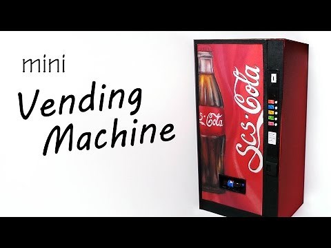 Miniature Soda/Drink Vending Machine - Paper & Polymer Clay Tutorial