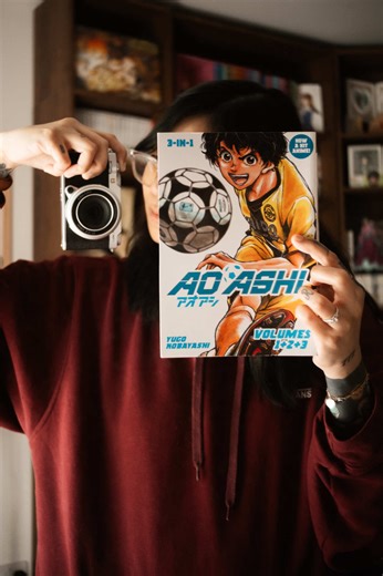 Have you guys read this? huge thanks to Titan Manga for sending over this omnibus edition of AoAshi 😭💙 very excited to read this! #manga #mangacollector #mangatok #aoashi #mangaread