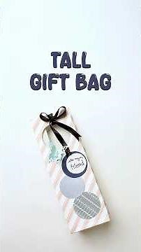 Tall Gift Bag 🎁 | DIY Paper Gift Bag | Easy Handmade Bag Tutorial #Shorts