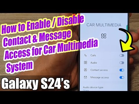 Control Calls & Text Messages in Your Car! Galaxy S24 Bluetooth Permissions (Android 14) - EASY