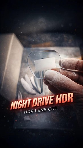 HDR Night Drive Lens Cutting | How To Cut Eyeglasses Lenses ASMR Process