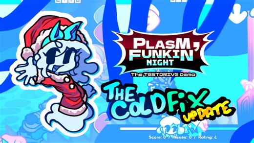 【FNF/模组】与蓝色小幽灵的炫酷说唱比赛 Plasm Funkin´: TESTDRIVE - COLDFIX UPDATE