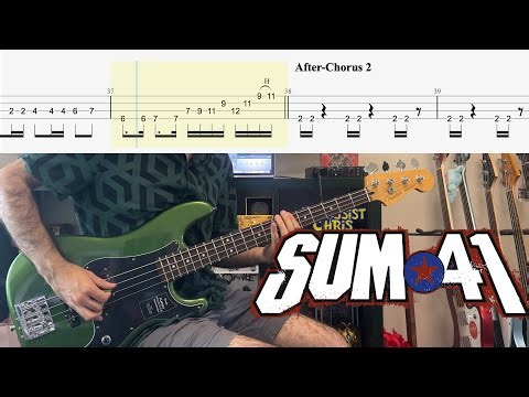 Sum 41 - Fat Lip Bass Cover (With Tab)