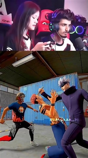 GOJO VS SUKUNA 💥🌍🤯 #shorts #freefire