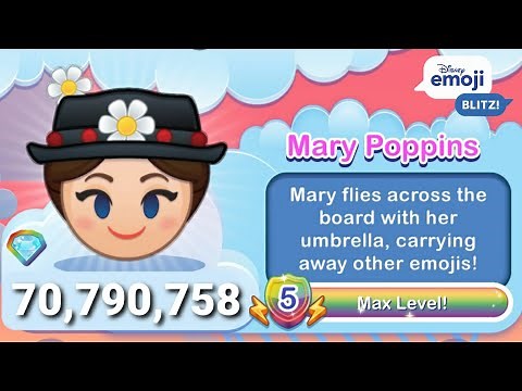 Disney Emoji Blitz - Mary Poppins (Level 5) - Gameplay