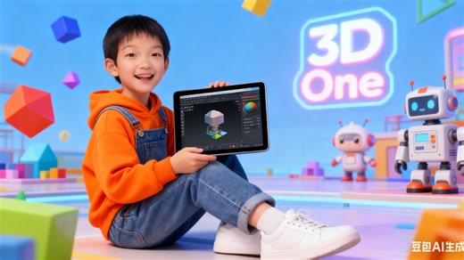 小学生也能当 3D 设计师？3D One 入门教程来啦！