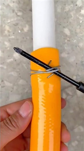 Techniques for Tying Wire Using a Screwdriver for Practical Fastening #shorts