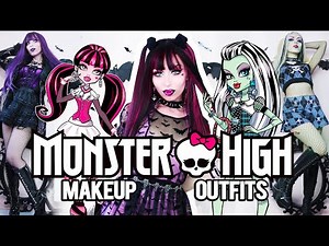 🖤 HALLOWEEN COSTUME IDEAS + MAKEUP TUTORIALS 🖤 Monster High Outfits | Goth Alt Fashion | Vesmedinia