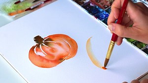 How to Paint a Pumpkin