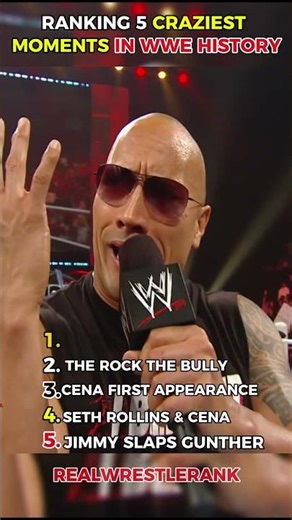 Ranking the 5 Craziest Moments in WWE History 🤯🔥 | Shocking Chaos & Unforgettable Reactions! #wwe