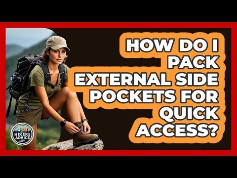 How Do I Pack External Side Pockets For Quick Access?