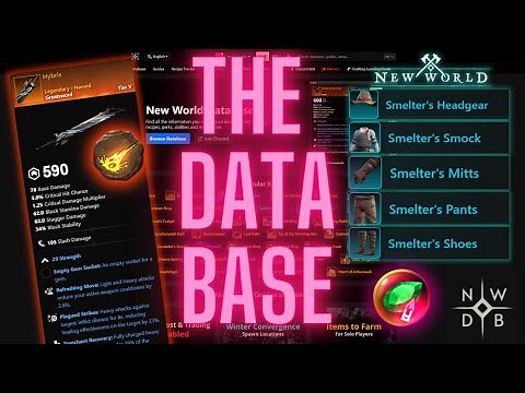 New World - Database: A Basic Guide!