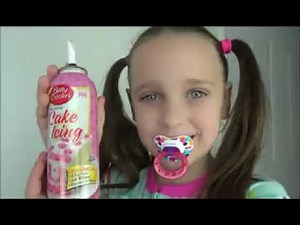 Baby Victoria baby Annabelle and baby Daddy Valentines day Candy, Chocolate and Giant Cake Challenge