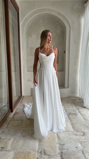 Beach Wedding Dress | Cher by Madi Lane available at Timeless Bridal Couture