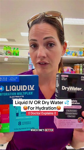 This one wasn’t even close. #drywater #liquidiv #dehydration #tiredmom #tiktokshopstockup