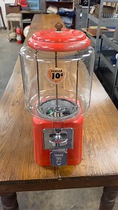 Happy father's day to all the great dads out there! I pulled this acorn gumball machine from an old barn loft 2 weeks ago. It was absolutely filthy, but surprisingly complete, right down to the key! I just got around to cleaning it up and it works great! We ship everywhere, DM us to purchase! | Junkworks Antiques