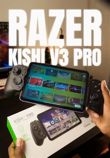 Razer Kishi V3 Pro - Controller Gaming Premium Untuk Smartphone, Tablet & PC 🎮 ✅ Razer Nexus Game Launcher - Main Game PC, XBOX & PlayStation secara Cloud Streaming ✅ Wide Compatibility- Fits Smartphones, iPad & Tablets up to 8” ✅ Seamless Connectivity - USB-C With Passthrough Charging & 3.5mm Audio Port Razer Kishi V3 Pro Boleh Display Dengan Harga RM799 Sekarang 😍 #razer #razergaming #controller #gamepad #gamingmalaysia @Razer Official Malaysia