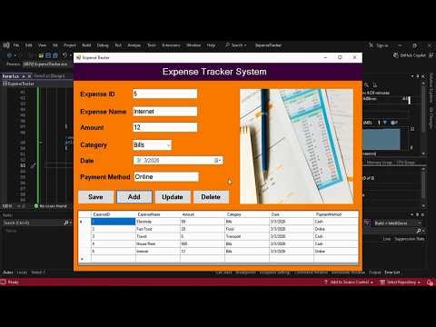 Expense Tracker System Using C#