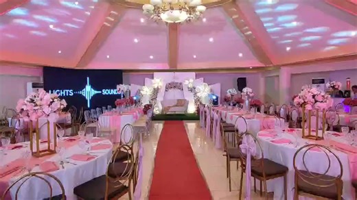 Jan 7 Wedding reception set up with 9x12ft led wall (Venue Victoria Antipolo) | A.M.A Lights And Sounds