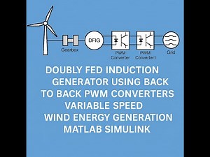 ⚡ Doubly Fed Induction Generator (DFIG) Back-to-Back PWM Converters Variable Speed Wind Energy