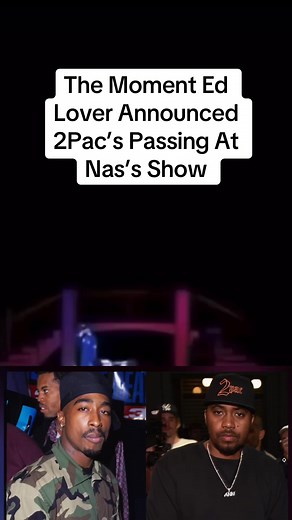 The Moment Ed Lover Announced 2Pac’s Passing At Nas’s Show 😔💔 #nas #edlover #2pac #tupacshakur #tupac #thug #thuglife | Thug Scriptures