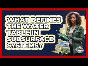 What Defines the Water Table in Subsurface Systems?