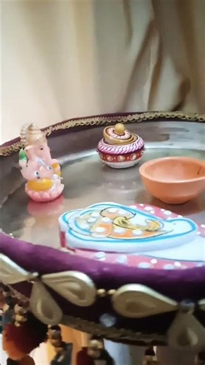 🌸💐poja ki thali # ki decoration