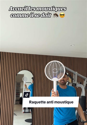 Raquette électrique anti-moustiques, 2 en 1, lampe piège à moustiques Rechargeable par USB avec batterie 1200mAh, tapette à mouches Portable pour intérieur et extérieur #moustique #raquetteantimoustique #offrespourtoi