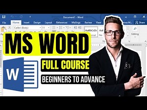 MS Word Full Course for Beginners | Microsoft Word Tutorial 2025