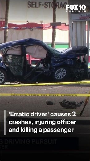 Officer hurt, person killed following reckless driver pursuit in Glendale | FOX 10 Phoenix