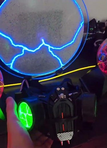 Extreme Cyberpunk Halfface Mask with Lightning & Light Up Mouth (Reacting to your Voice)