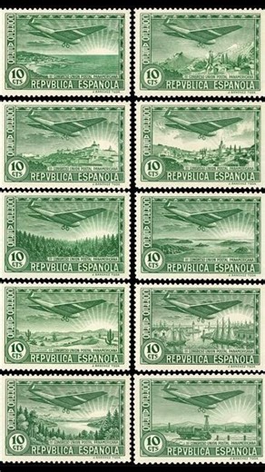 Find the original stamp III Congress of the Pan American Postal Union, Spanish Republic #shorts