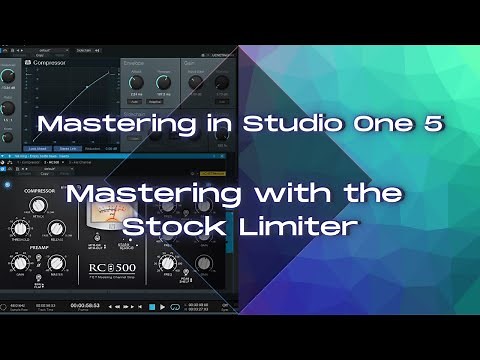 Mastering in STUDIO ONE 5 - How to use the Stock Limiter in two SIMPLE Ways - Stacked & Soft Clip!