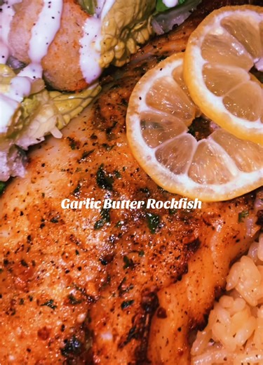 ROCKFISH 🎣 #rockfish #bakedfish #dinnerideas #cookwithchiinxx #foodie | fish