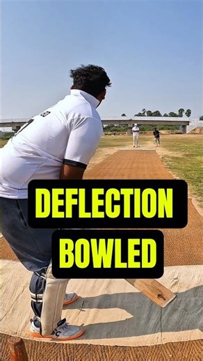 Great turn and Deflect. BOWLED🏏 #cricketshorts #8millionviews#trendingshorts#cricketfans#cricketfan