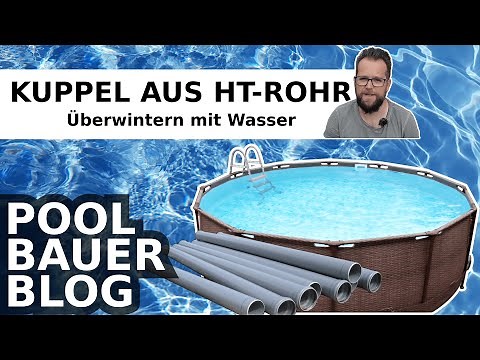 Winterizing a frame pool with HT pipes without draining water | Overwintering with water