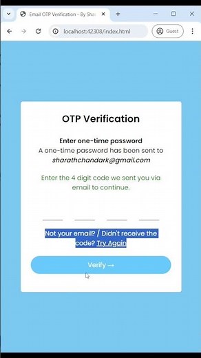 Creating an OTP Generator with Email Verification App using JavaScript
