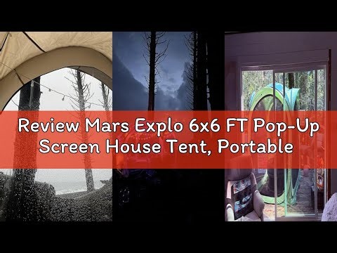 Review Mars Explo 6x6 FT Pop-Up Screen House Tent, Portable Instant Screen Room Canopy with Mesh Doo