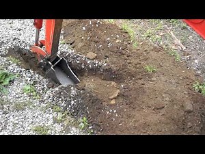 Homemade excavator trencher bucket