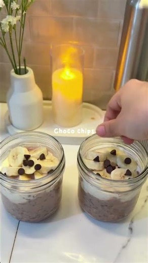 How To Make Choco Milk Overnight Oats ( ASMR )