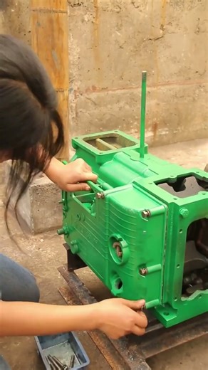 😮 Girl Made an Incredible Diesel Engine Restoration #shorts #repair #diesel