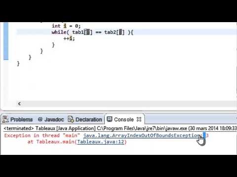 PROGRAMMER EN JAVA (Débutant) - 51 - Comparaison de tableaux élément par élément