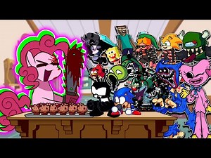 FNF Vs Amy VS Pinkie Pie - Cupcakes HD But Different Characters Sing It🎵(Everyone Sings Cupcakes HD)