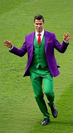 Cristiano Ronaldo Dancing in Joker Costume