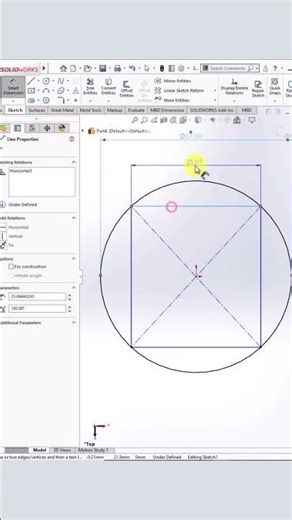 Extruded Boss without Trim Sketch
